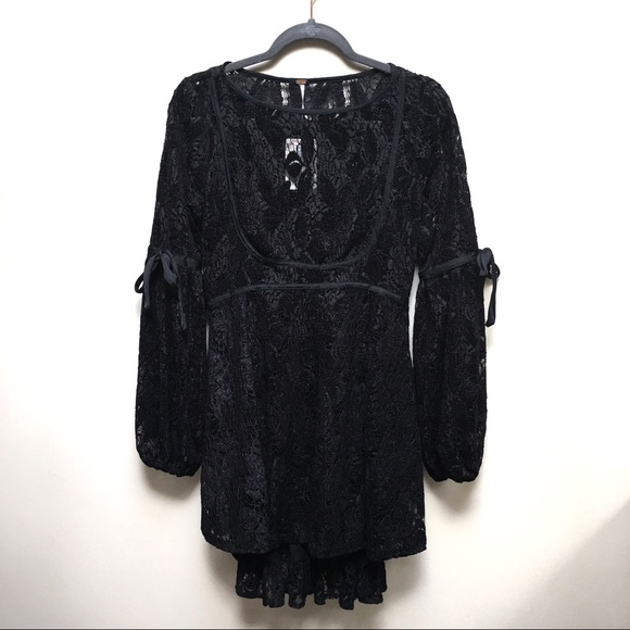 SOLD- Free People Rubi Lace Mini Dress - Picture 5 of 8